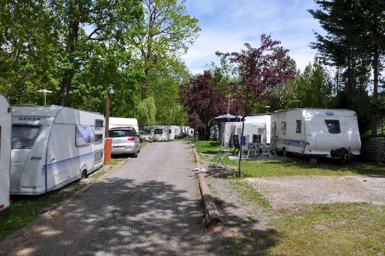 Roulotte in un camping